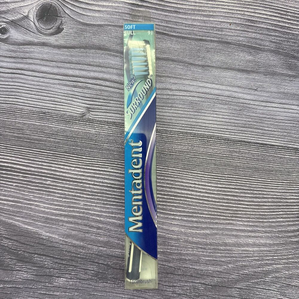 Mentadent 91 Toothbrush Soft Full Head Wraps & Surround Bristles Flexible Base L